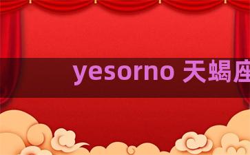 yesorno 天蝎座